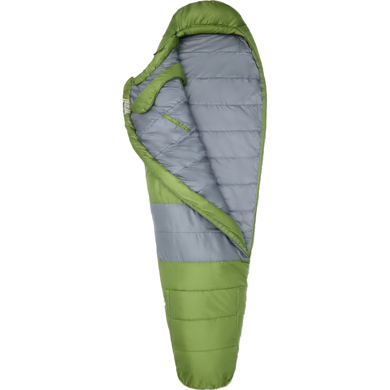 Marmot Trestles Elite Eco 30 Short Schlafsack - Reiverschluss links   foliage/steel onyx | BIKE24 AT