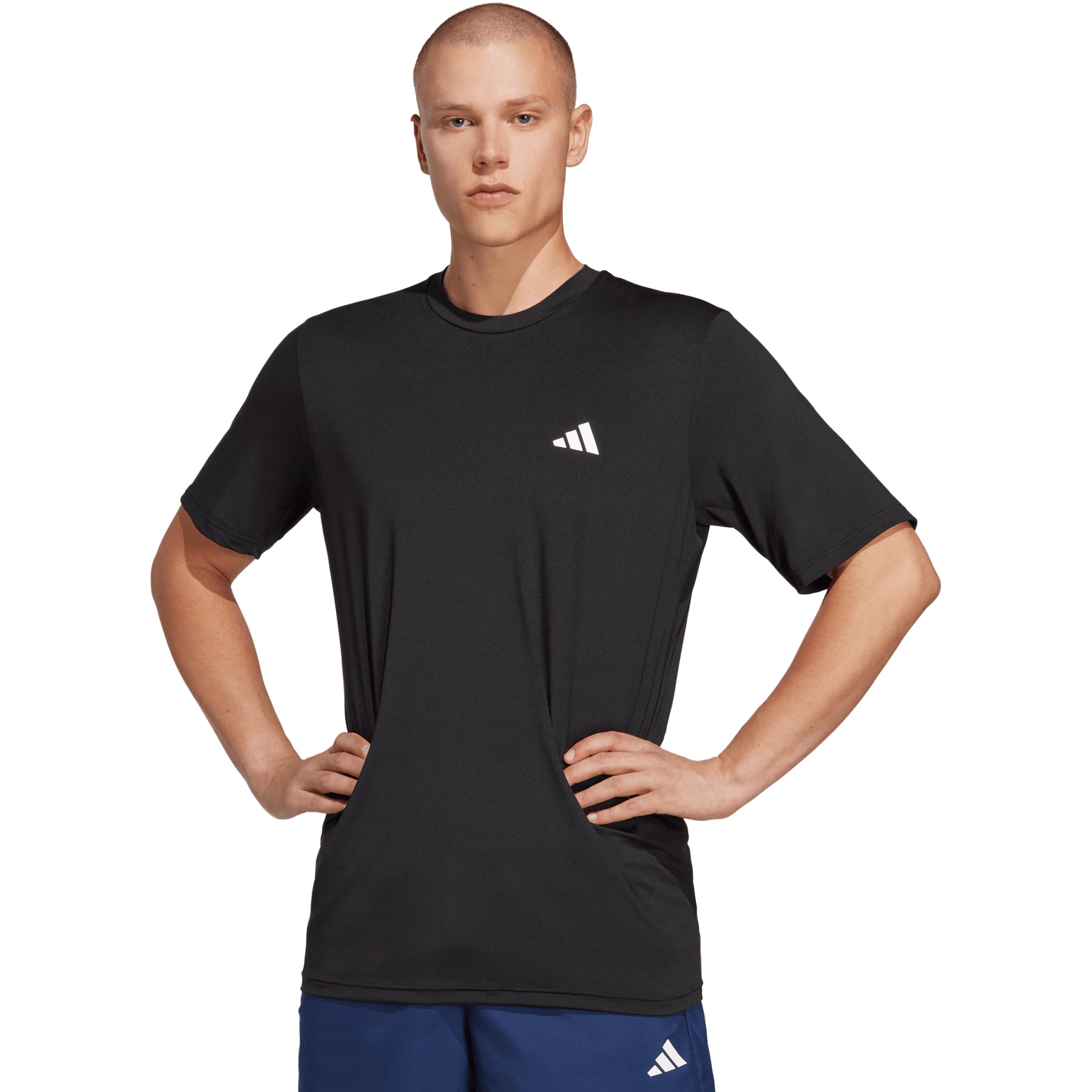 Produktbild von adidas Train Essentials Stretch Training T-Shirt Herren - schwarz/weiß IC7413