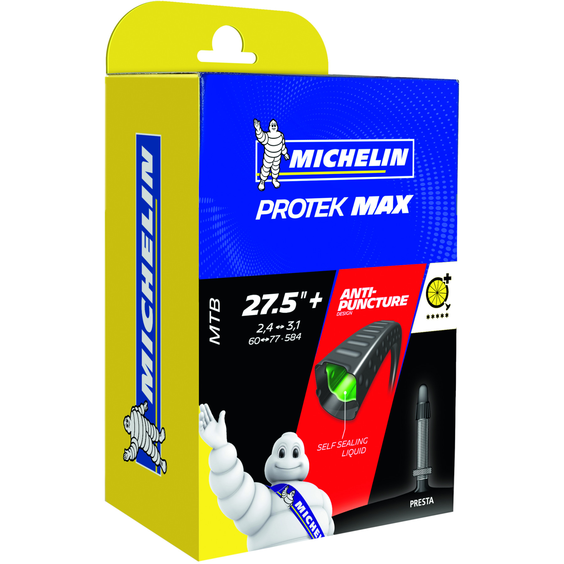 Picture of Michelin Protek Max Inner Tube - 27.5&quot; | MTB | 2.45-3.00&quot;