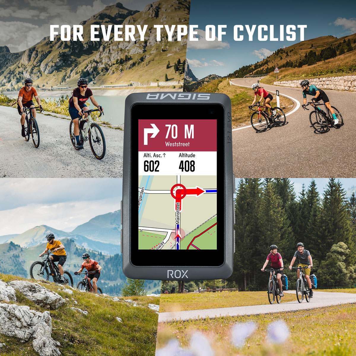 Sigma Sport ROX 4.0 GPS Compteur Vélo - noir - BIKE24