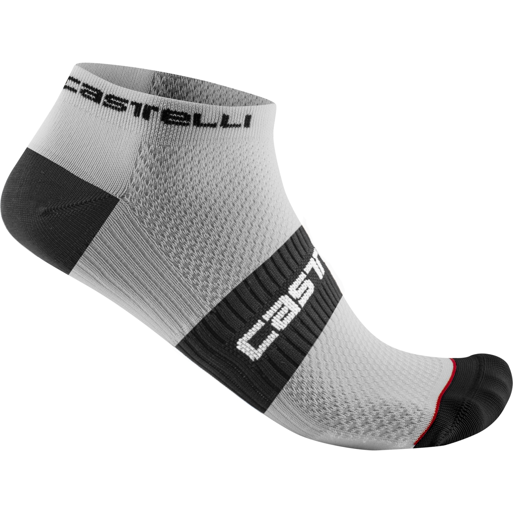 Produktbild von Castelli Lowboy 2 Socken - weiß schwarz 001