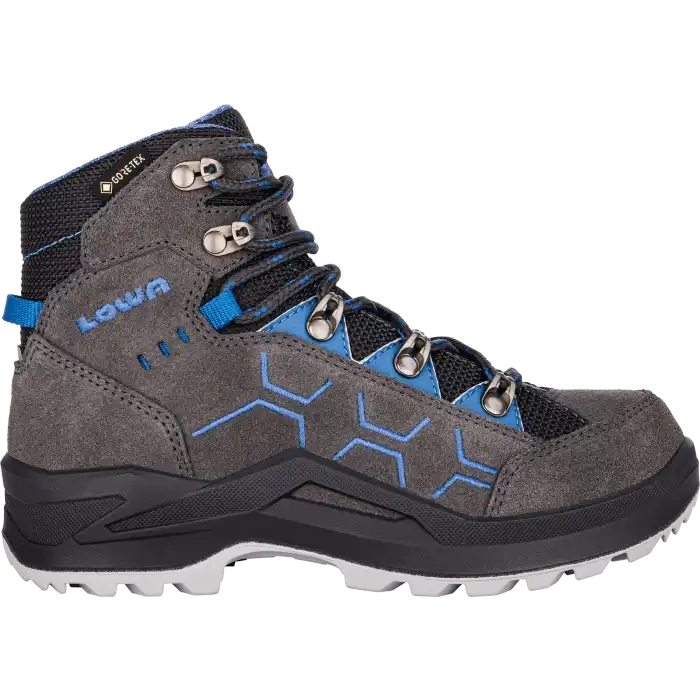 Picture of LOWA Kody Evo GTX Mid Hiking Boots Kids - anthracite/blue (Size 36-39)