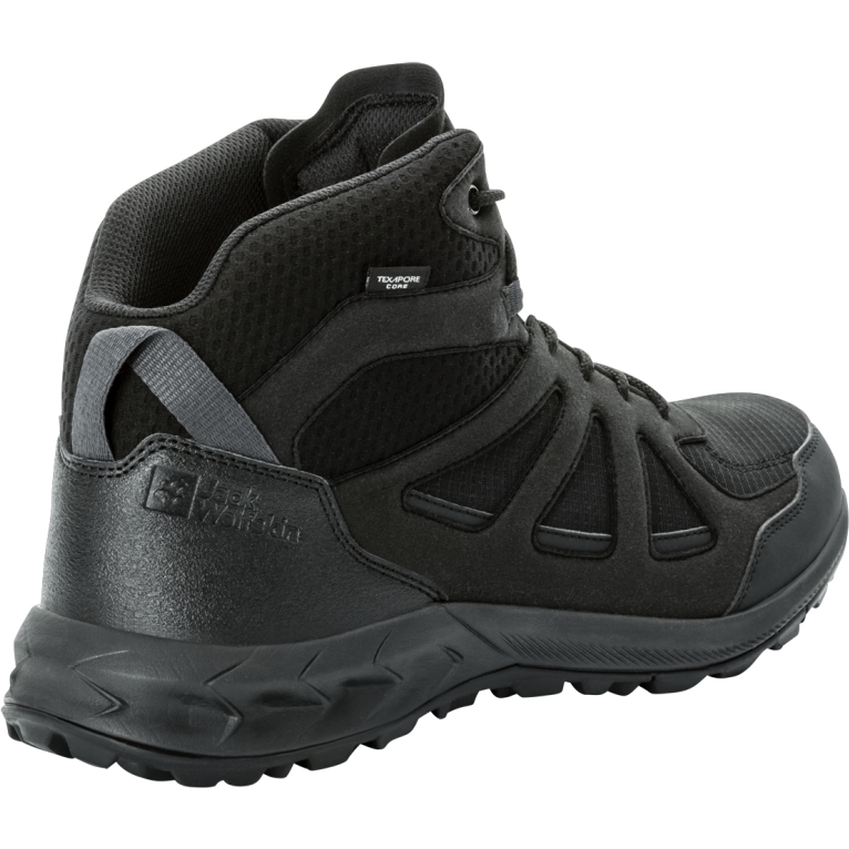 Jack Wolfskin Woodland Texapore Mid Hiking Shoes Men black