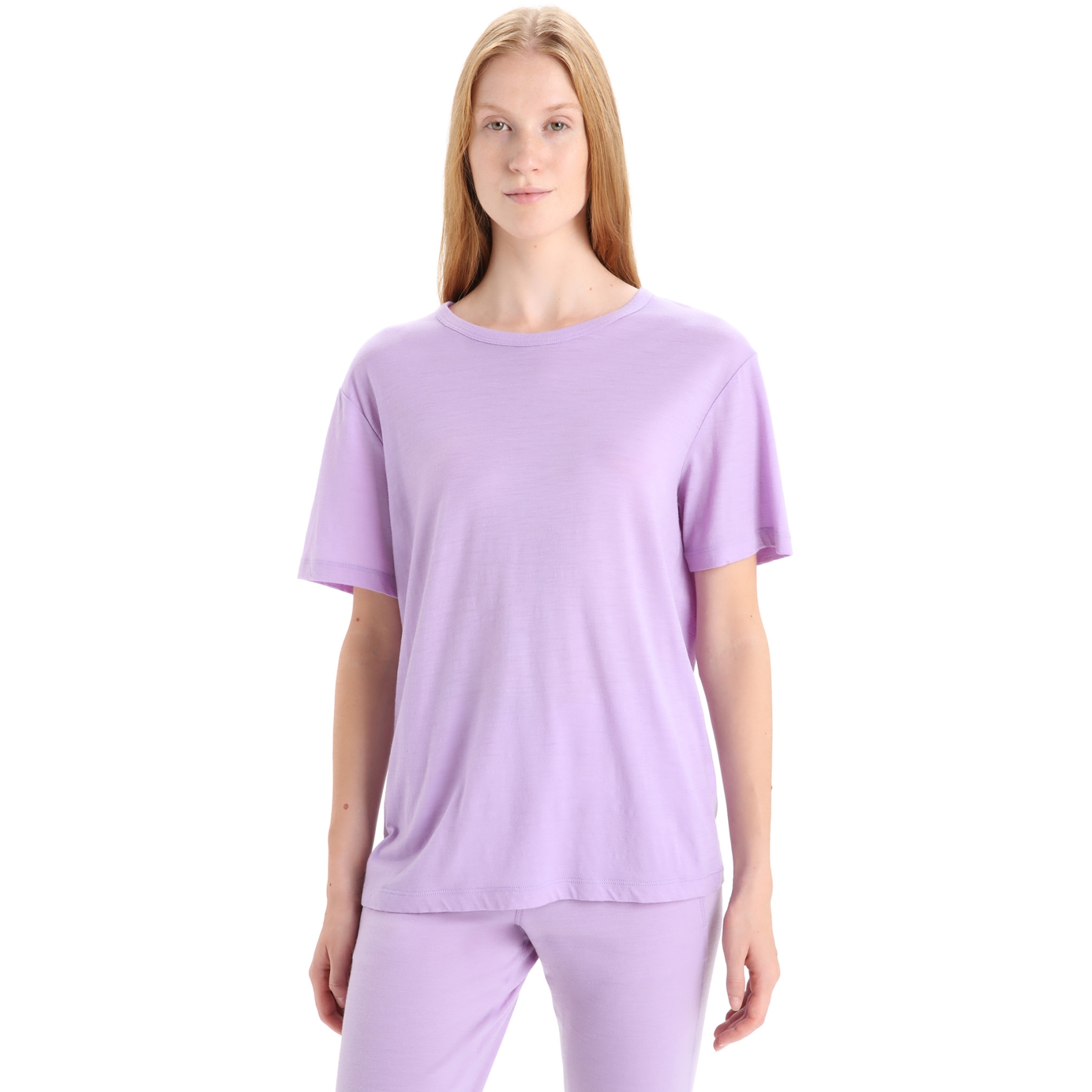 Imagen de Icebreaker Camiseta Mujer - Granary - Purple Gaze