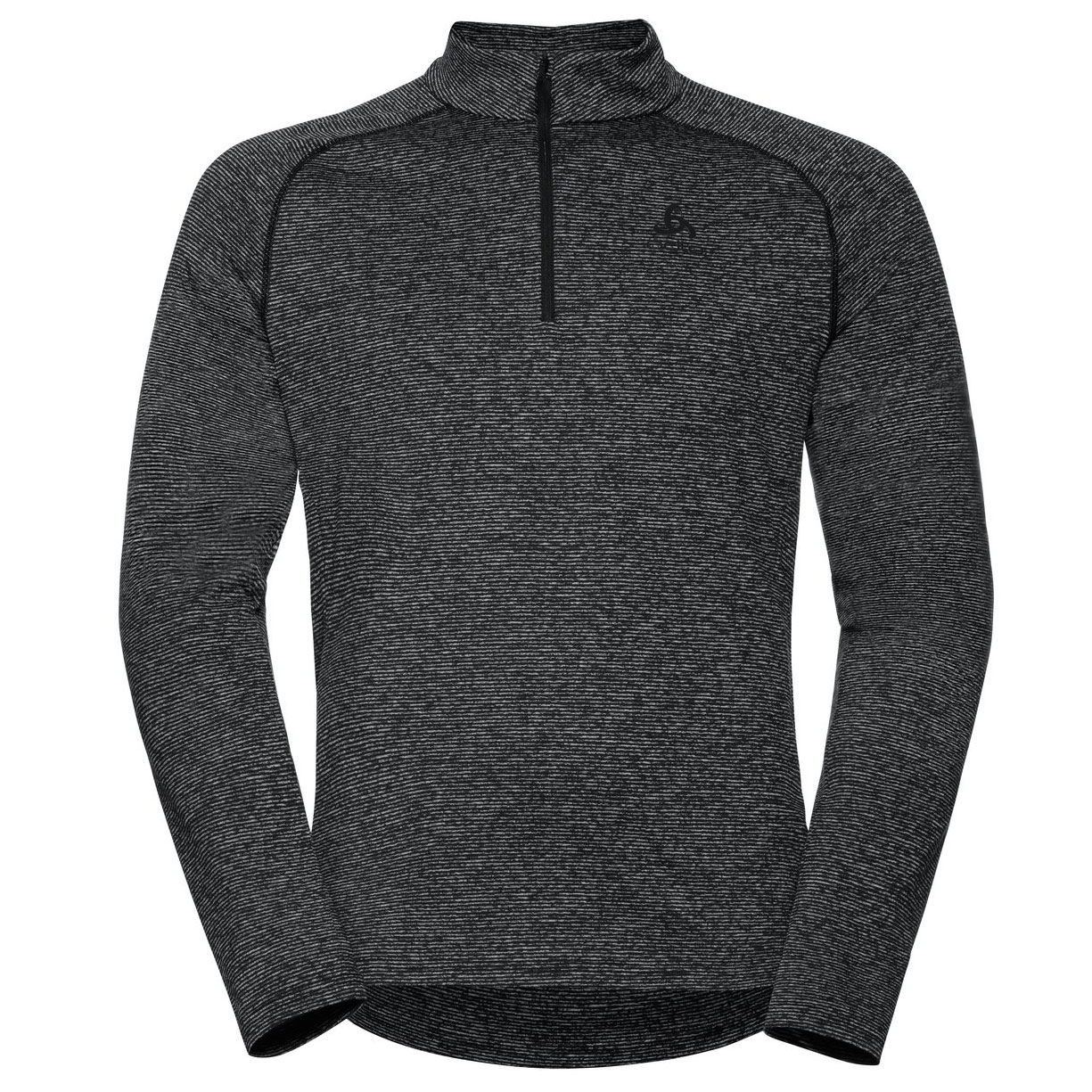Produktbild von Odlo Herren Sesvenna Half-Zip Midlayer - black melange