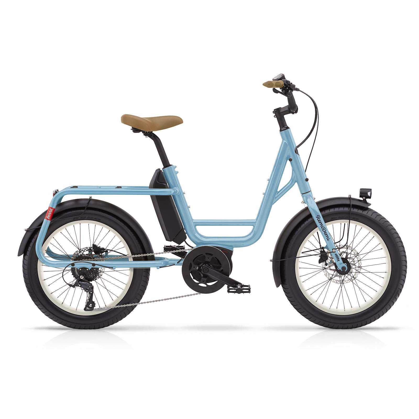 Productfoto van Benno Bikes REMIDEMI 9D Performance - 20&quot; Electric Cargo Bike - 2023 - Dolphin Blue