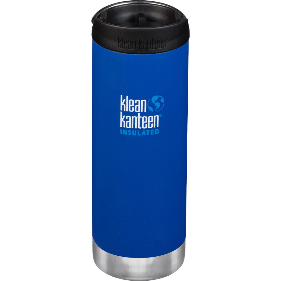 Picture of Klean Kanteen TKWide Vacuum Insulated Flask with Café Cap 473ml - deep surf (matt)