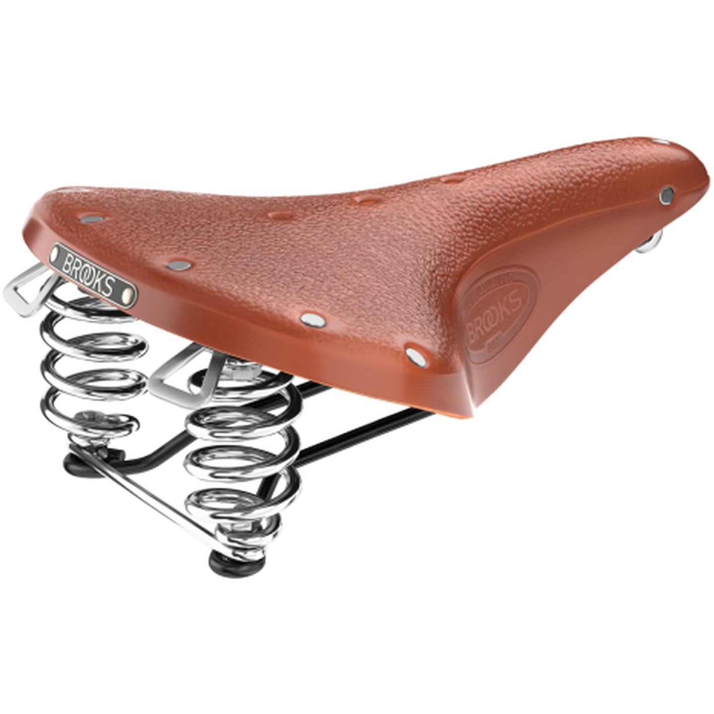 Picture of Brooks B67 Bend Leather Saddle - honey