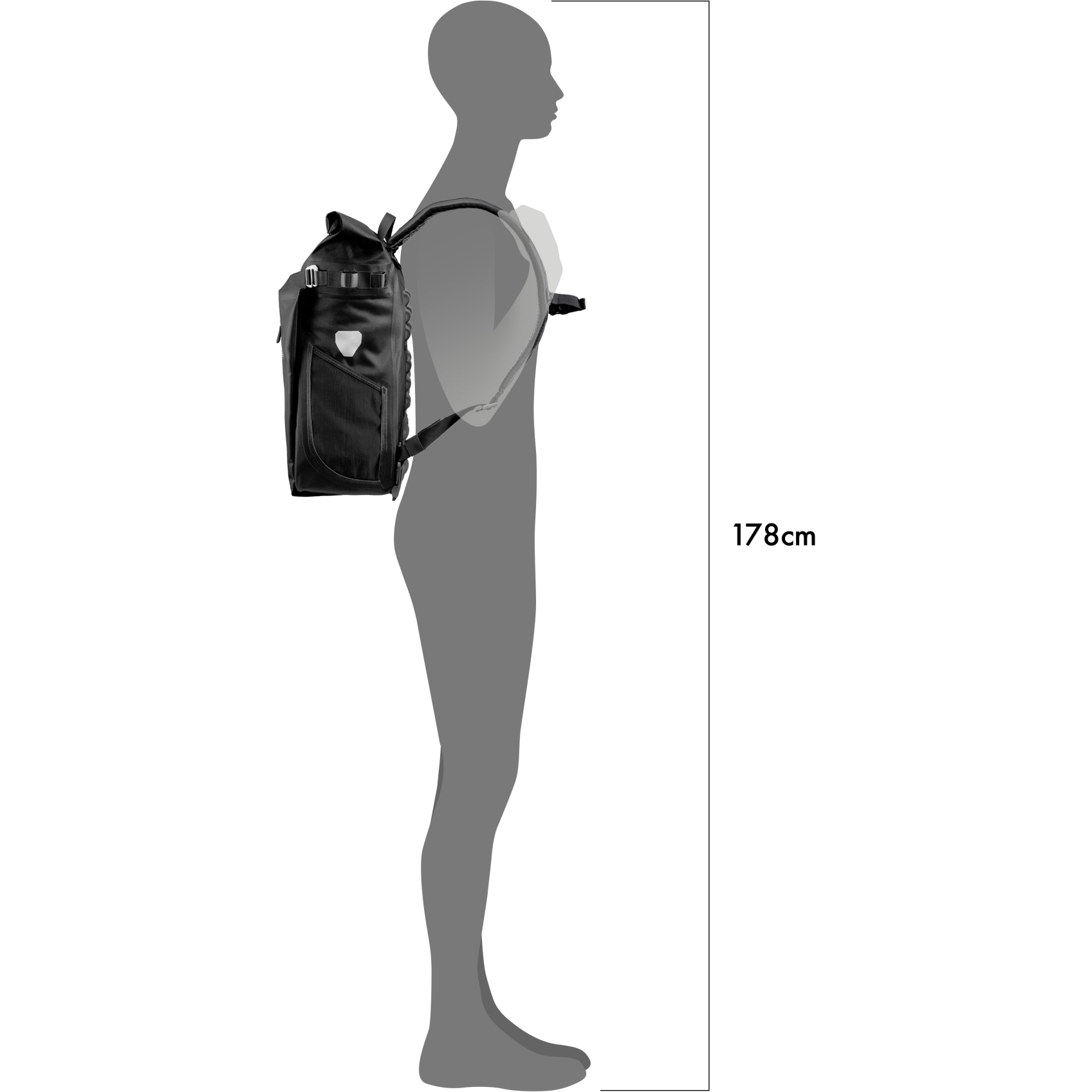 ORTLIEB Vario PS QL2.1 Bike Pannier / Backpack - 26L - dark sand 