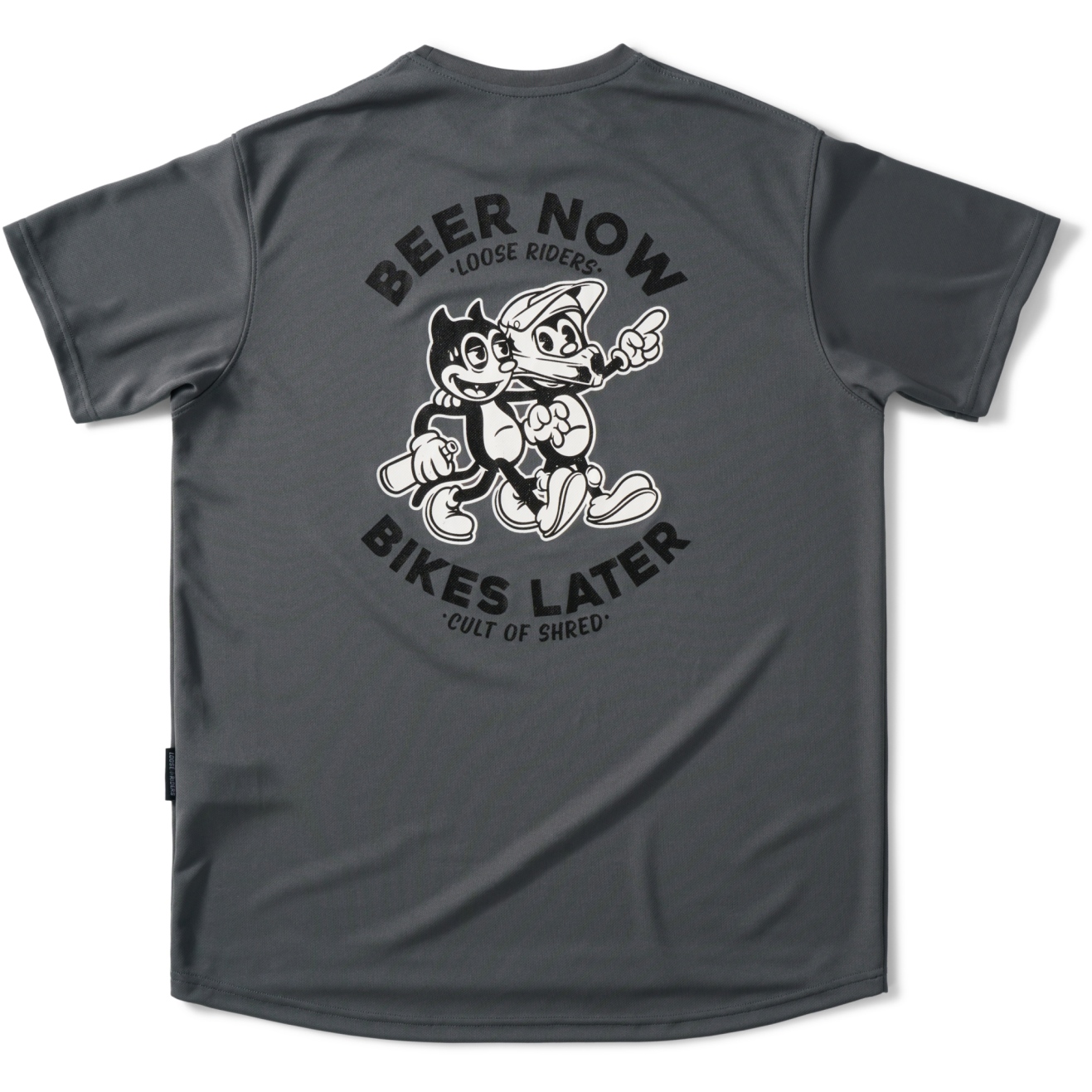 Produktbild von Loose Riders Grip It! Kurzarmtrikot Herren - Beer Now Bikes Later Grey