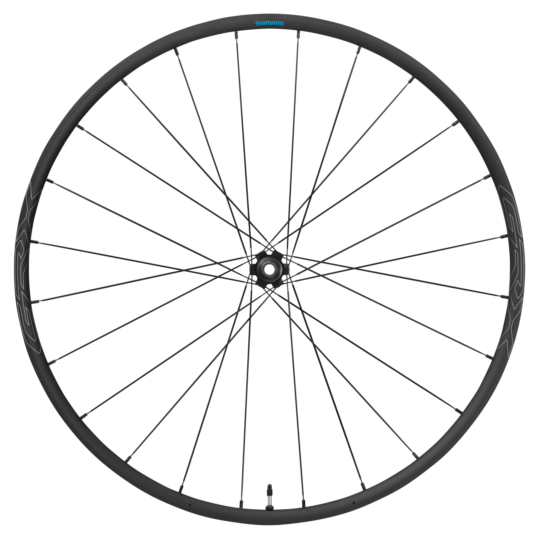 Picture of Shimano GRX WH-RX570-TL Front Wheel - 28&quot; | Clincher/Tubeless | Centerlock - 12x100mm