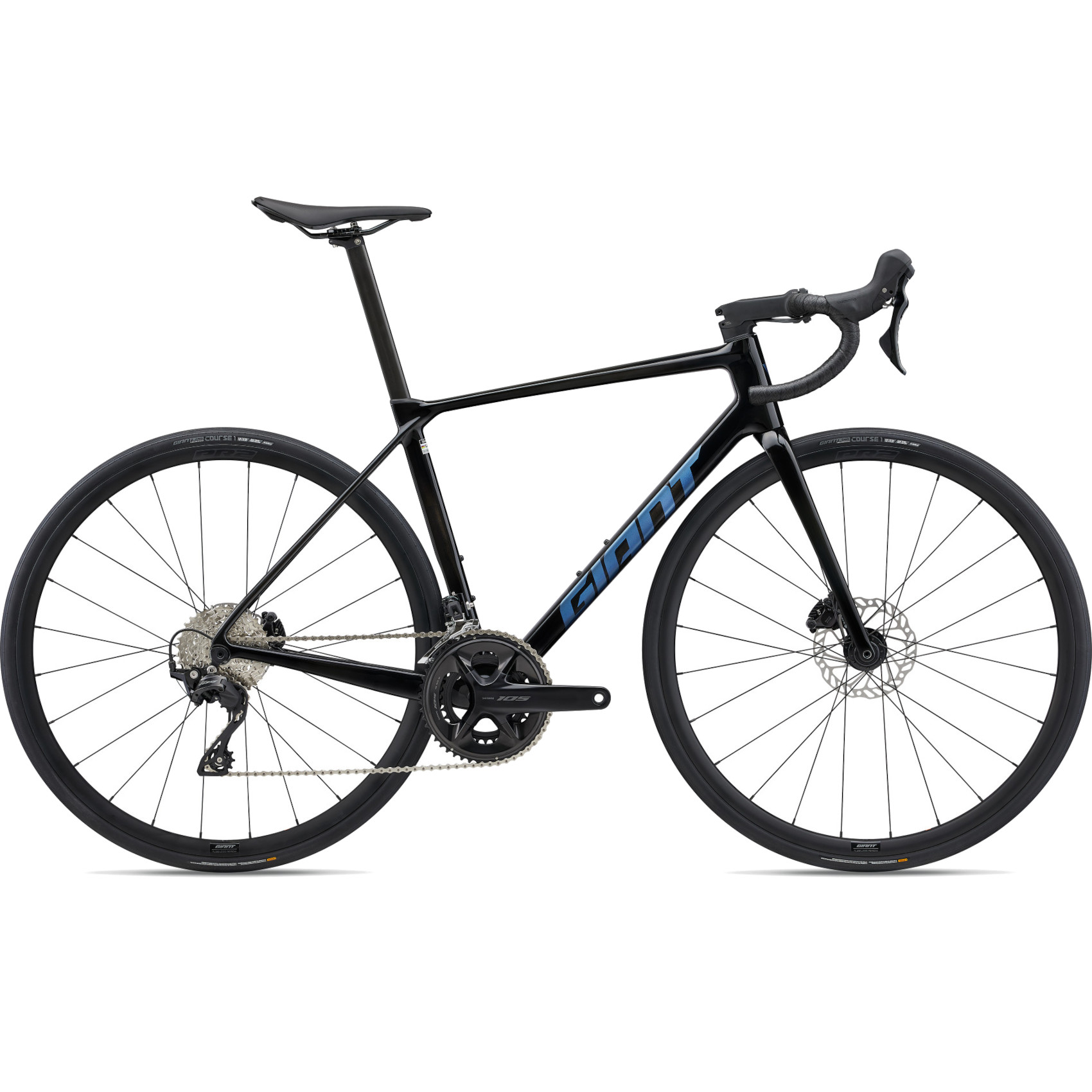 Picture of Giant TCR ADVANCED 2 - Carbon Road Bike - 2024 - carbon black