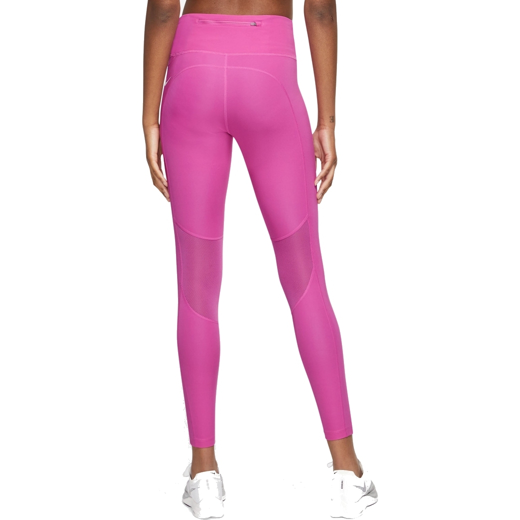 Nike Epic Fast Mid-Rise Running Tights Women - active fuchsia/reflective  silver CZ9240-623