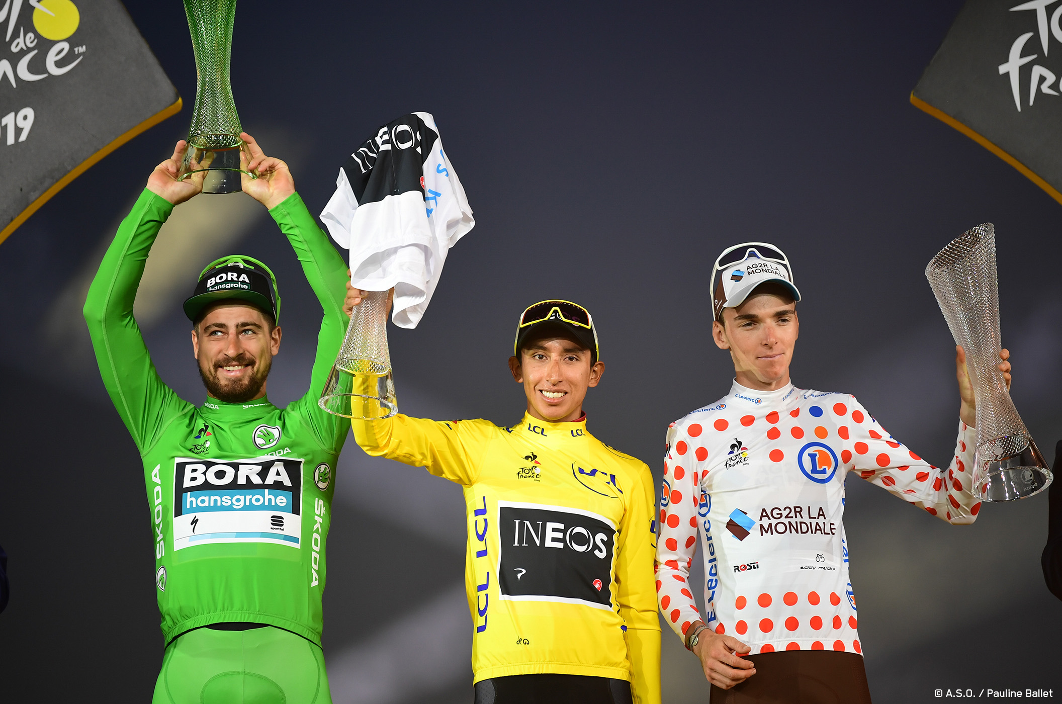 This is what the Tour de France™ winners' jerseys look like