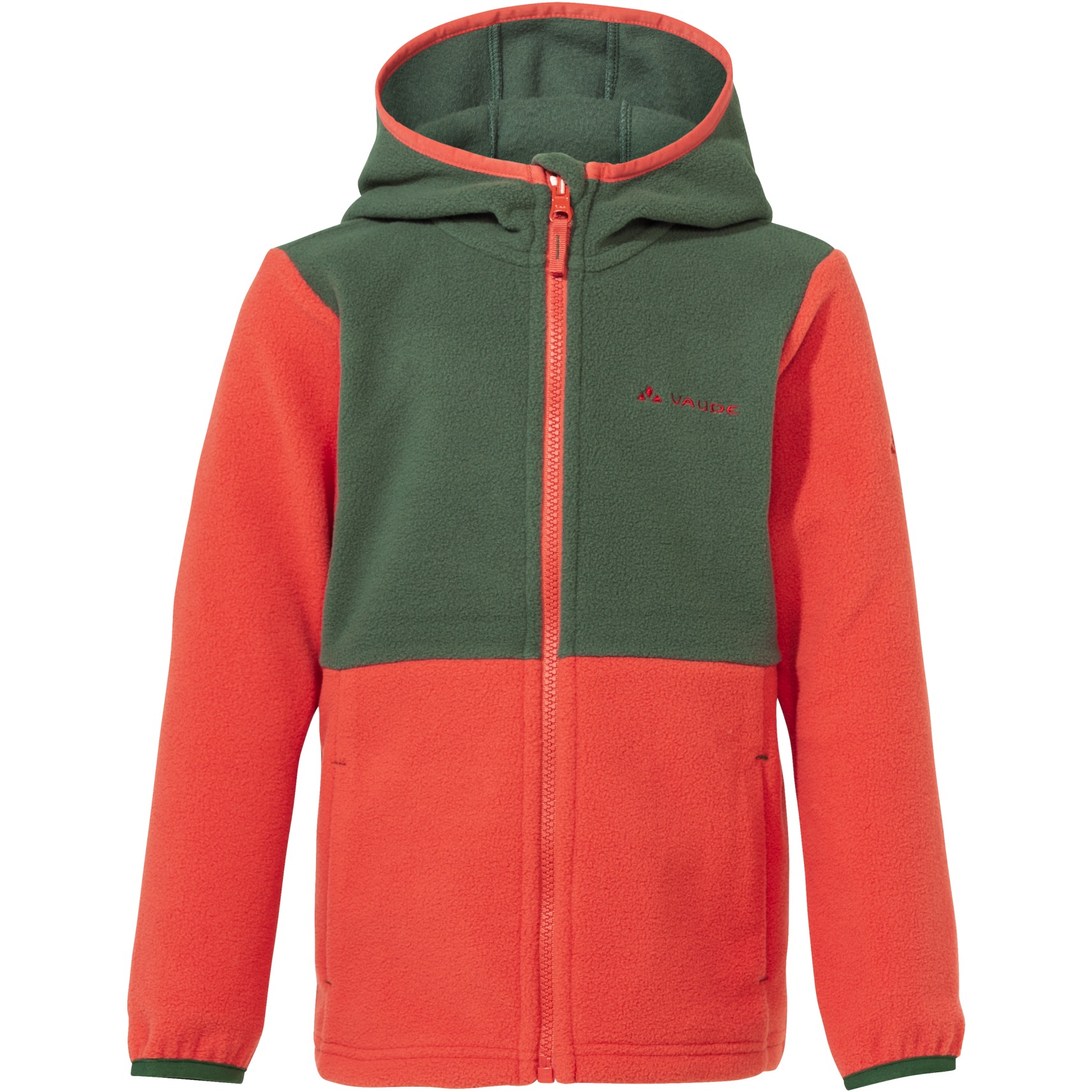 Photo produit de Vaude Veste à Capuche Enfant - Pulex II - hotchili/woodland