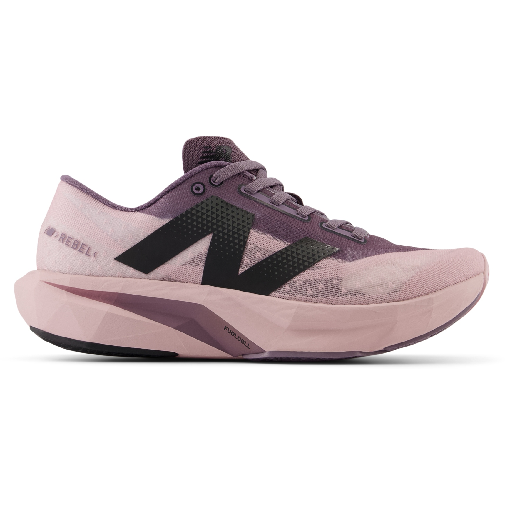 Produktbild von New Balance FuelCell Rebel v4 Laufschuhe Damen - Twilight Haze/Dark Ice Wine/Black