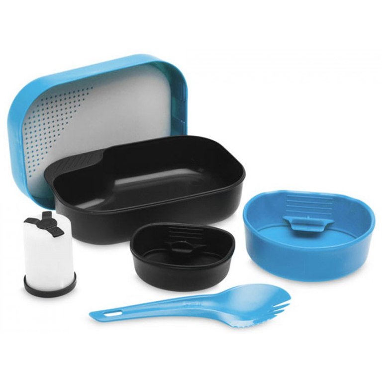 Picture of Wildo Camp-A-Box Complete Dishes - light blue