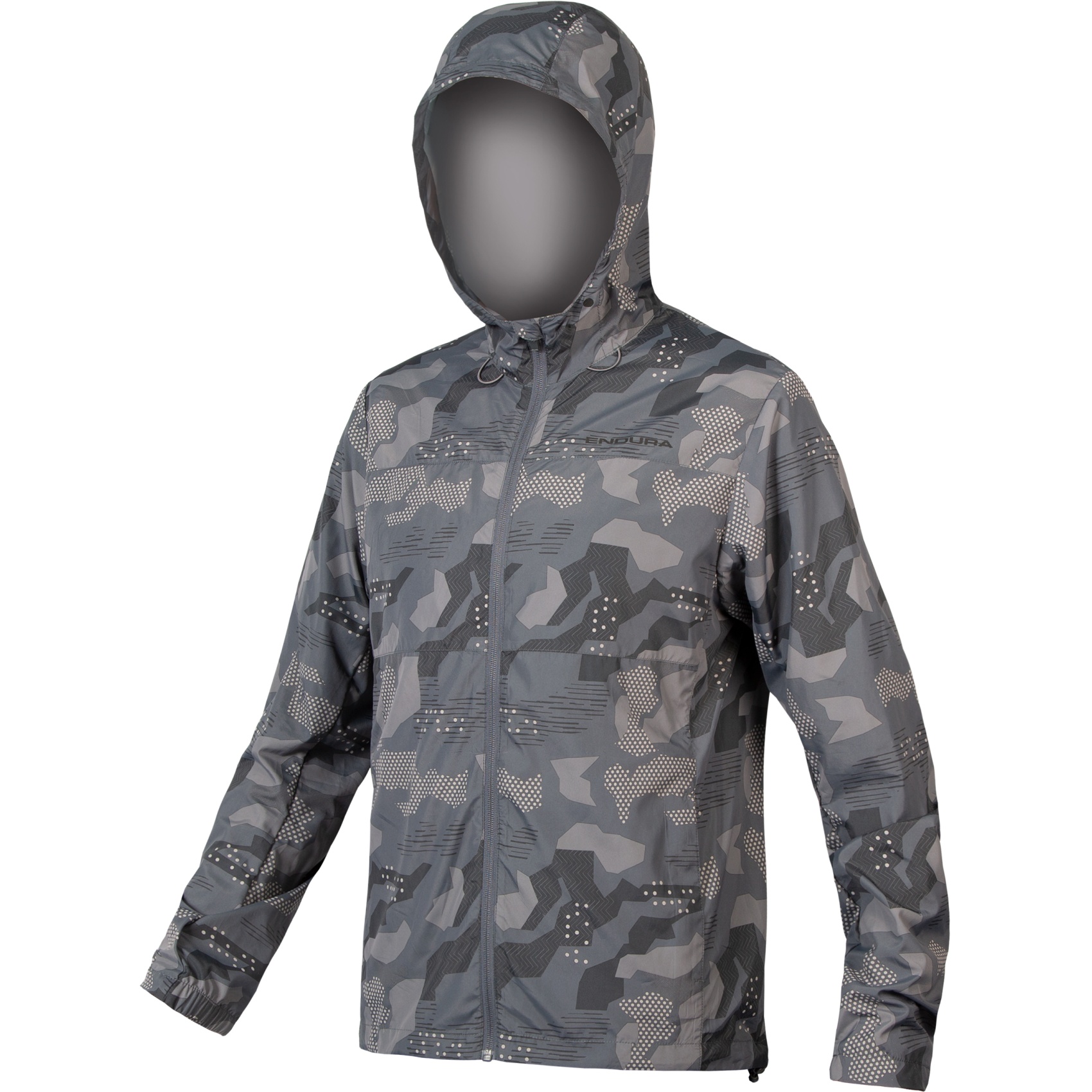 Picture of Endura Hummvee Windproof Shell Jacket - camouflage grey