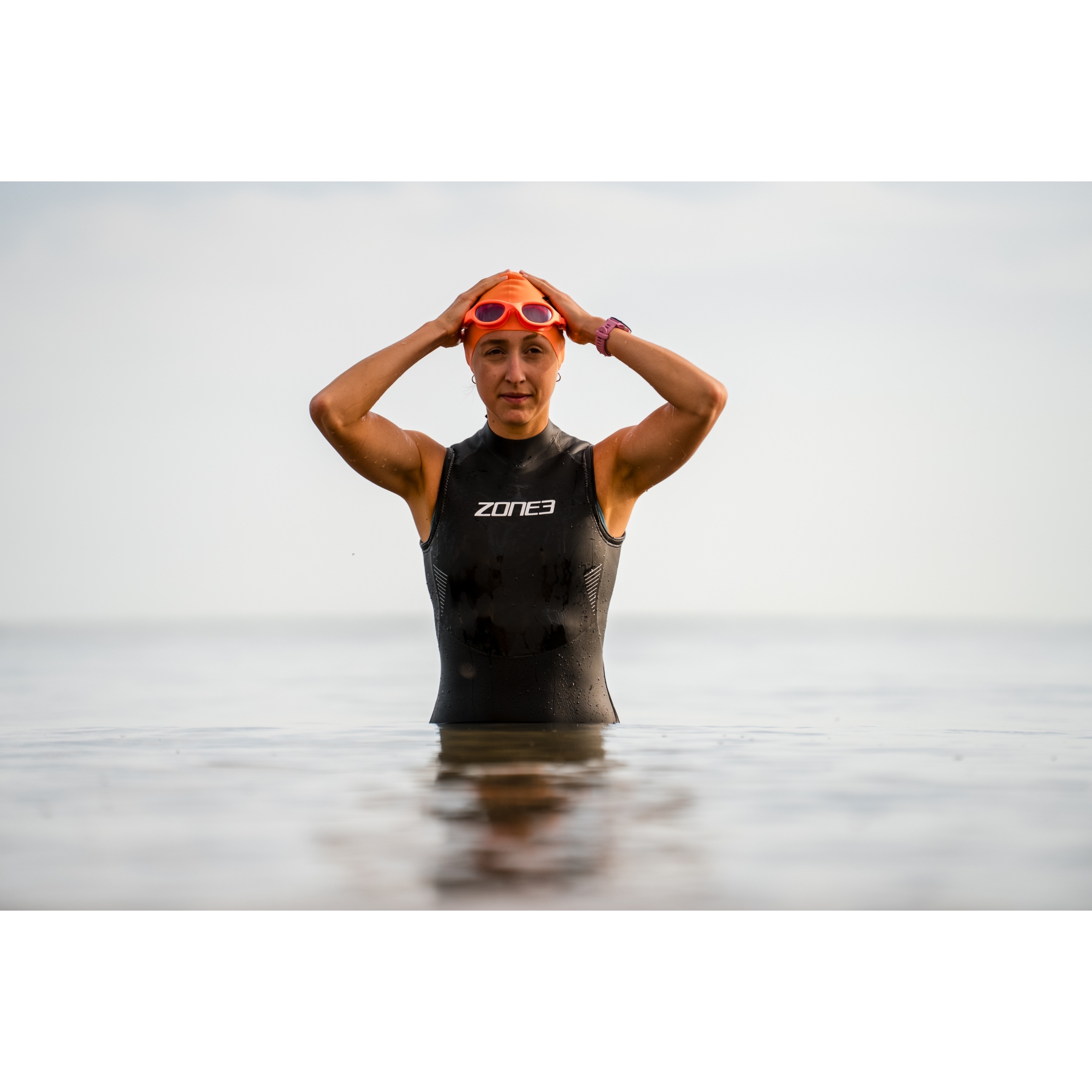 Zone3 Ascend Wetsuit zonder mouwen voor dames - black/grey | BIKE24