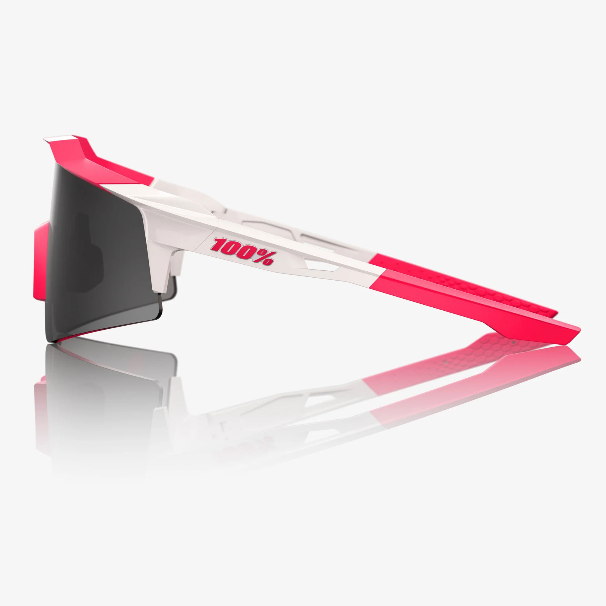 100% Speedcraft SL Glasses - Puddy Pink White - Smoke | Clear | BIKE24