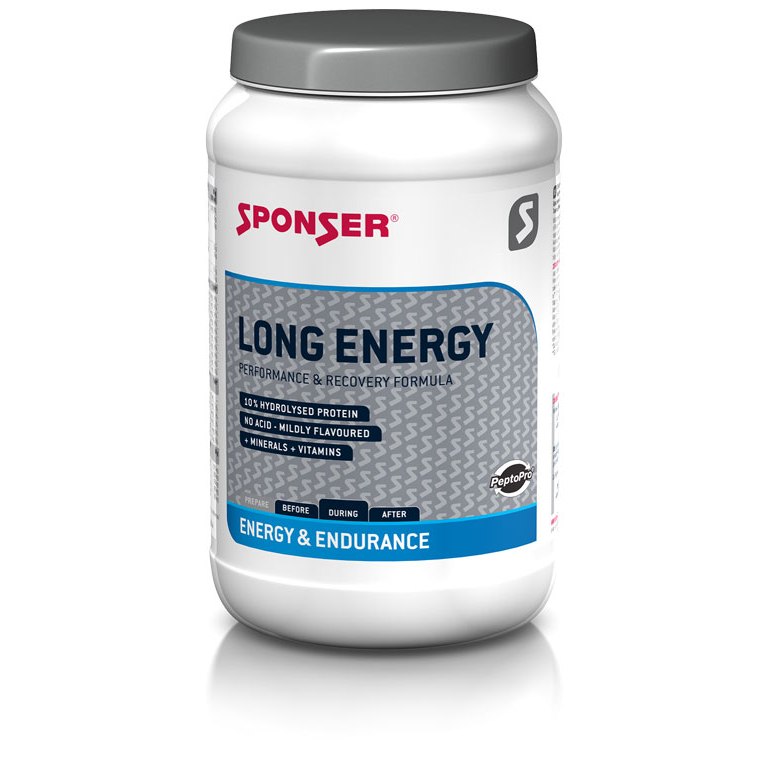 Productfoto van SPONSER Long Energy - Koolhydraat-Elektrolyt Drankpoeder - 1200g