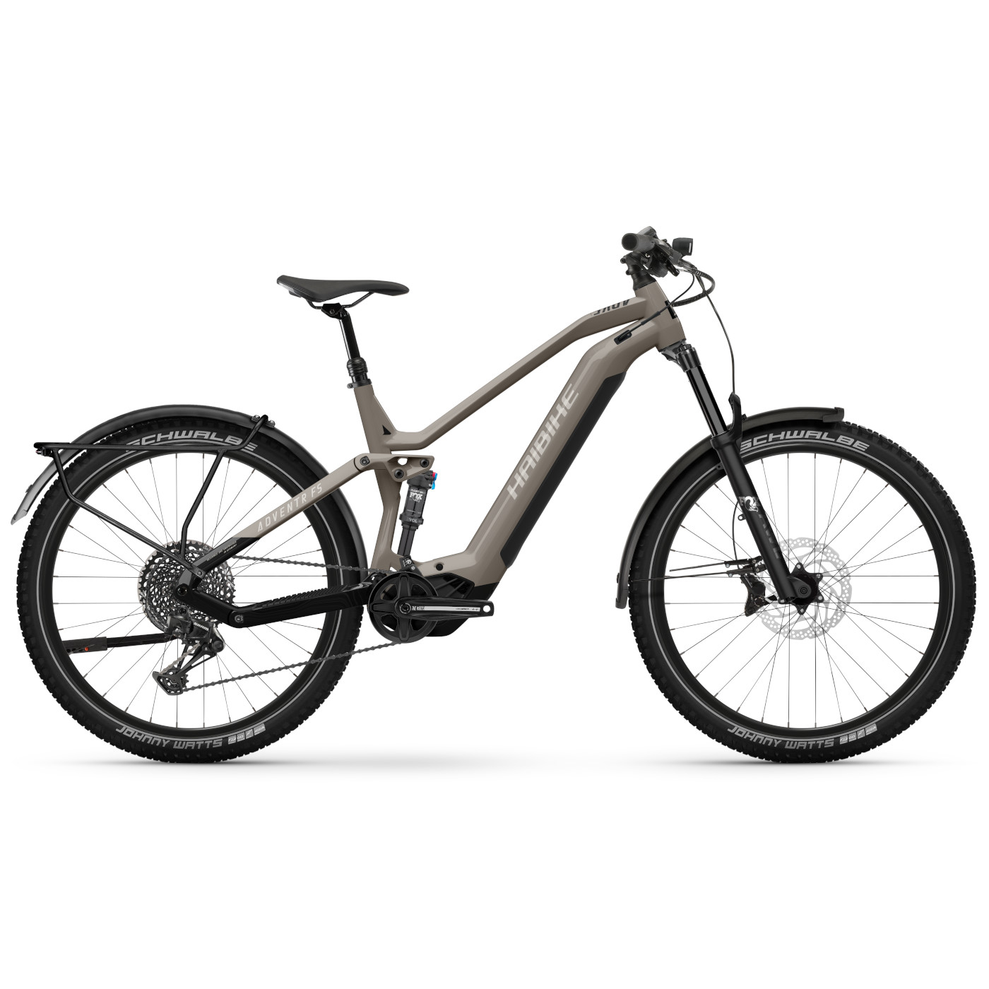 Productfoto van Haibike Adventr FS 10 i720Wh - Electric Trek Bike - 2023 - warm grey/black - gloss