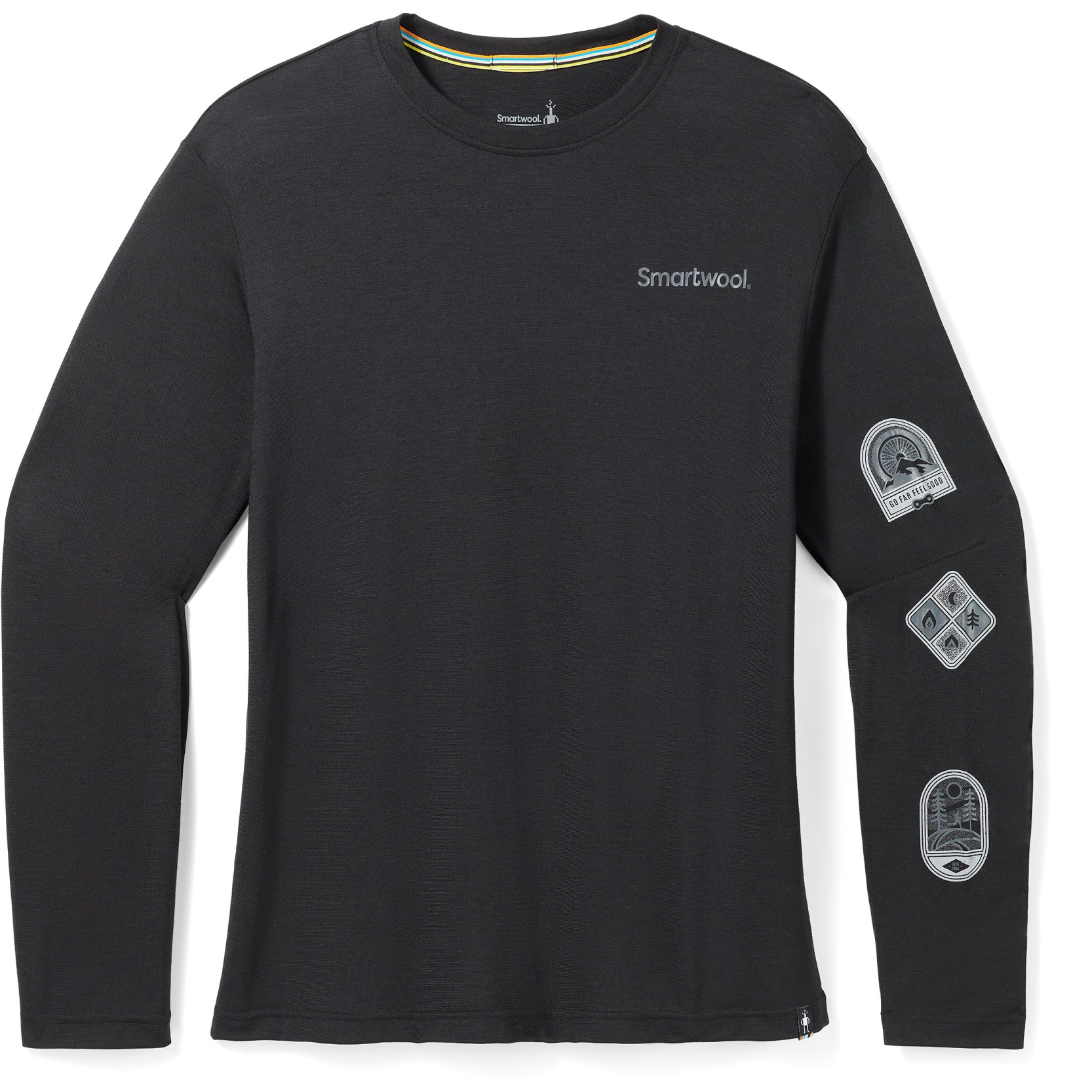 Produktbild von SmartWool Outdoor Patch Graphic Langarmshirt - 001 schwarz