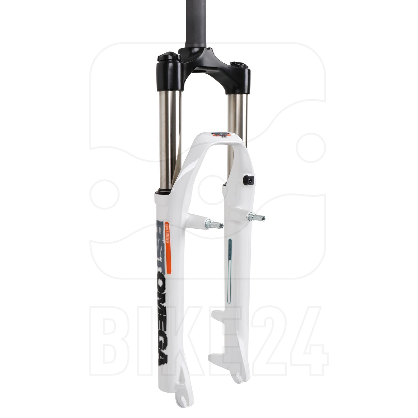 Picture of RST Omega TNL 26&quot; Fork - 100mm 38mm Offset - 1 1/8&quot; - Canti/Disc - QR - white