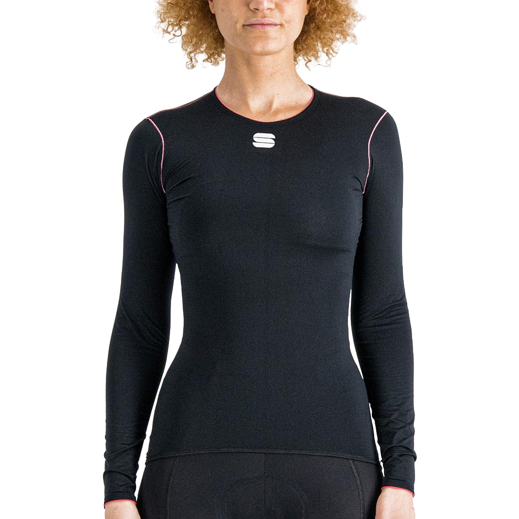 Picture of Sportful Midweight Women Layer Tee Long Sleeves - 002 Black