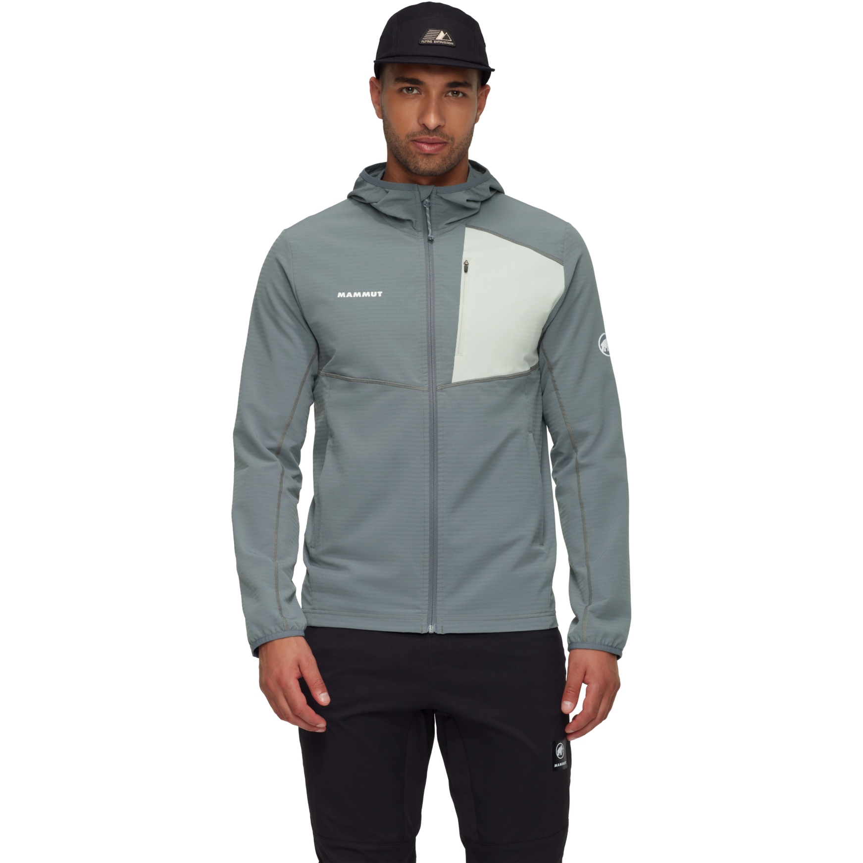 Produktbild von Mammut Madris Light Midlayer Jacke mit Kapuze Herren - strata-silver sage