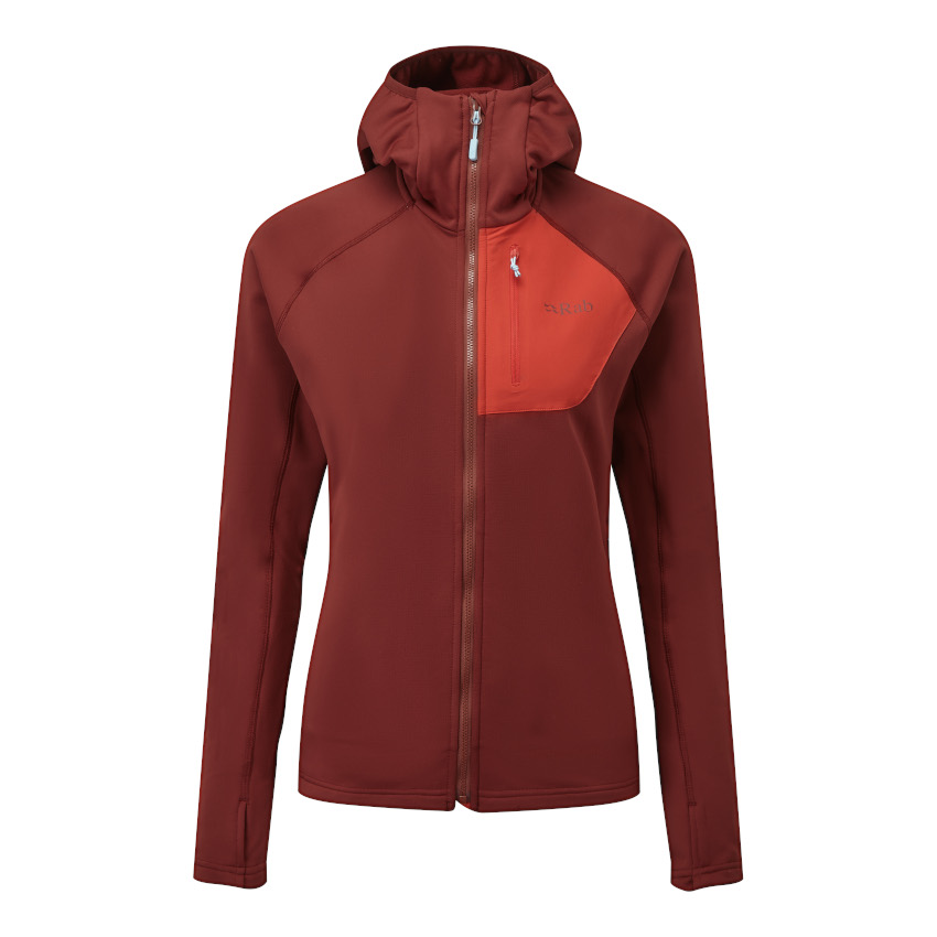 Picture of Rab Superflux Hoody Women - oxblood red/ascent red