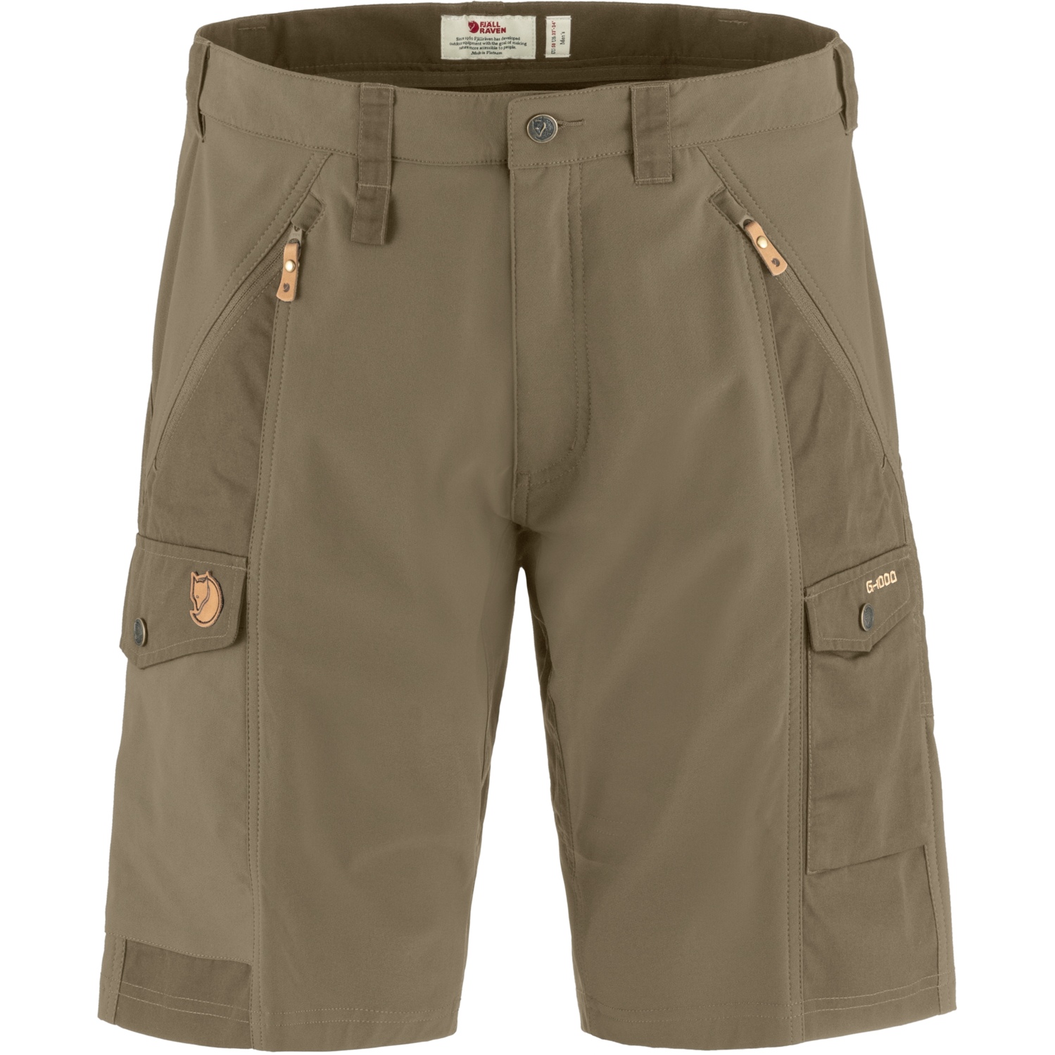 Мужские шорты Fjällräven Abisko - светло-оливкового цвета