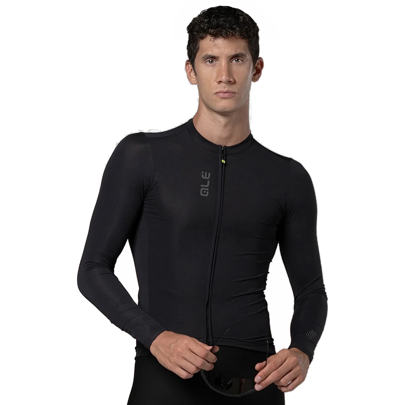 Picture of Alé PRAGMA Color Block Long Sleeve Jersey Men - black