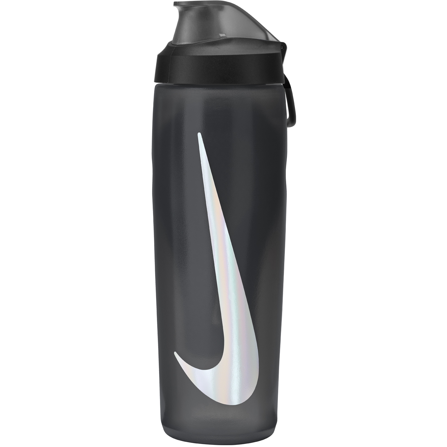 Закрывающаяся крышка для бутылочки для заправки Nike, 24 унции / 709 мл - антрацит / черный / серебристый, переливающийся 054