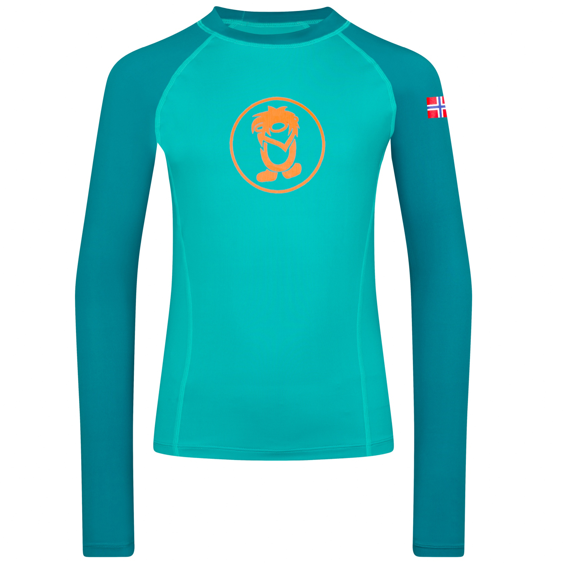 Bild von Trollkids Kvalvika Langarm-Schwimmshirt Kinder - Sea Green/Lagoon Green
