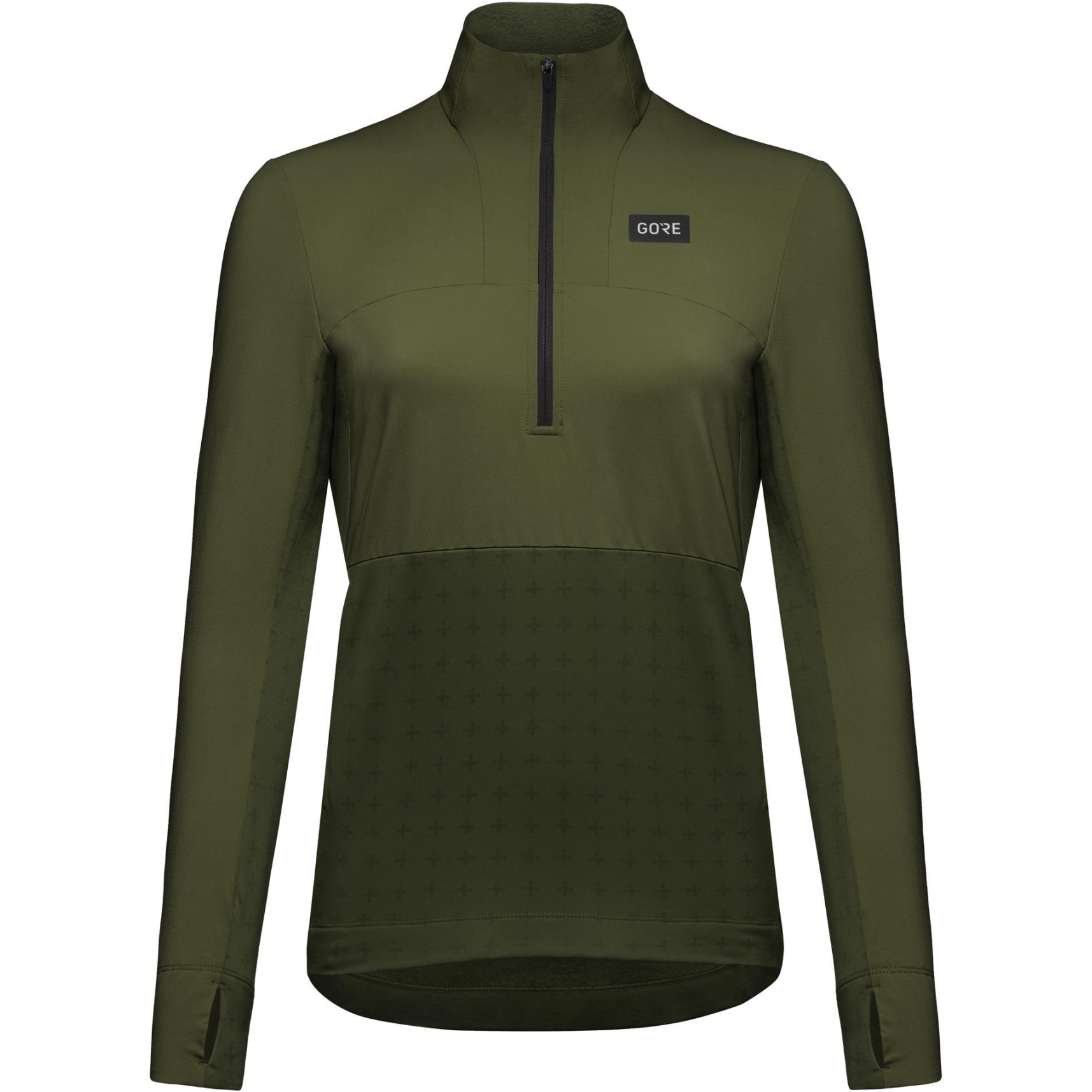 Image of GOREWEAR TrailKPR Hybrid 1/2-Zip Shirt Women - utility green BH00