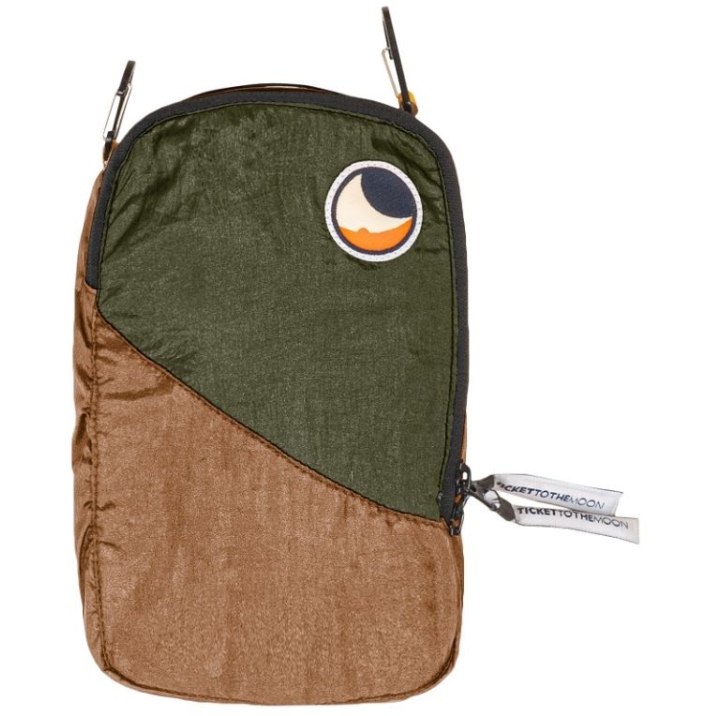 Picture of Ticket To The Moon Travel Cube S - Brown / Army Green