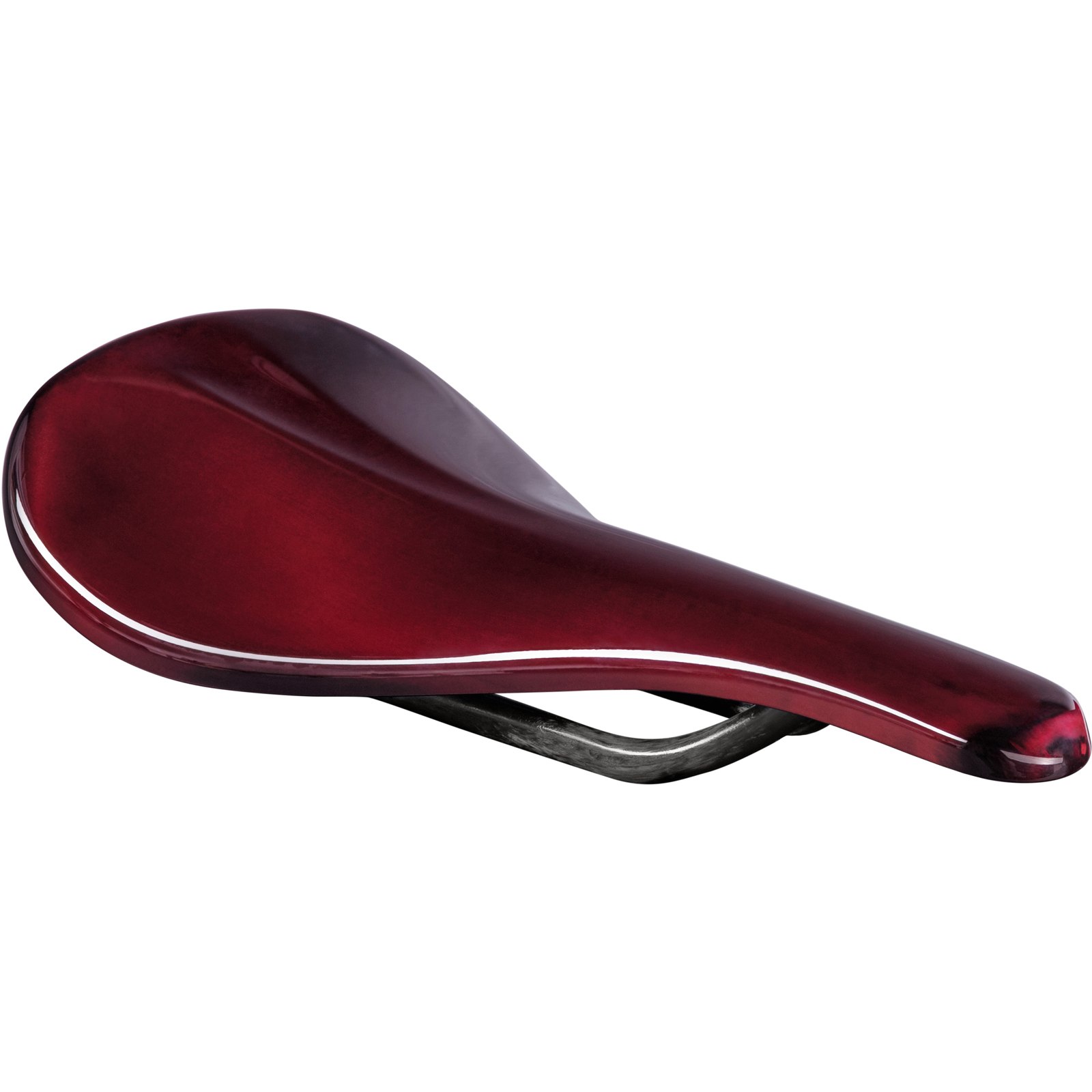 Picture of Beast Components Pure Carbon Saddle - 130mm, UD red