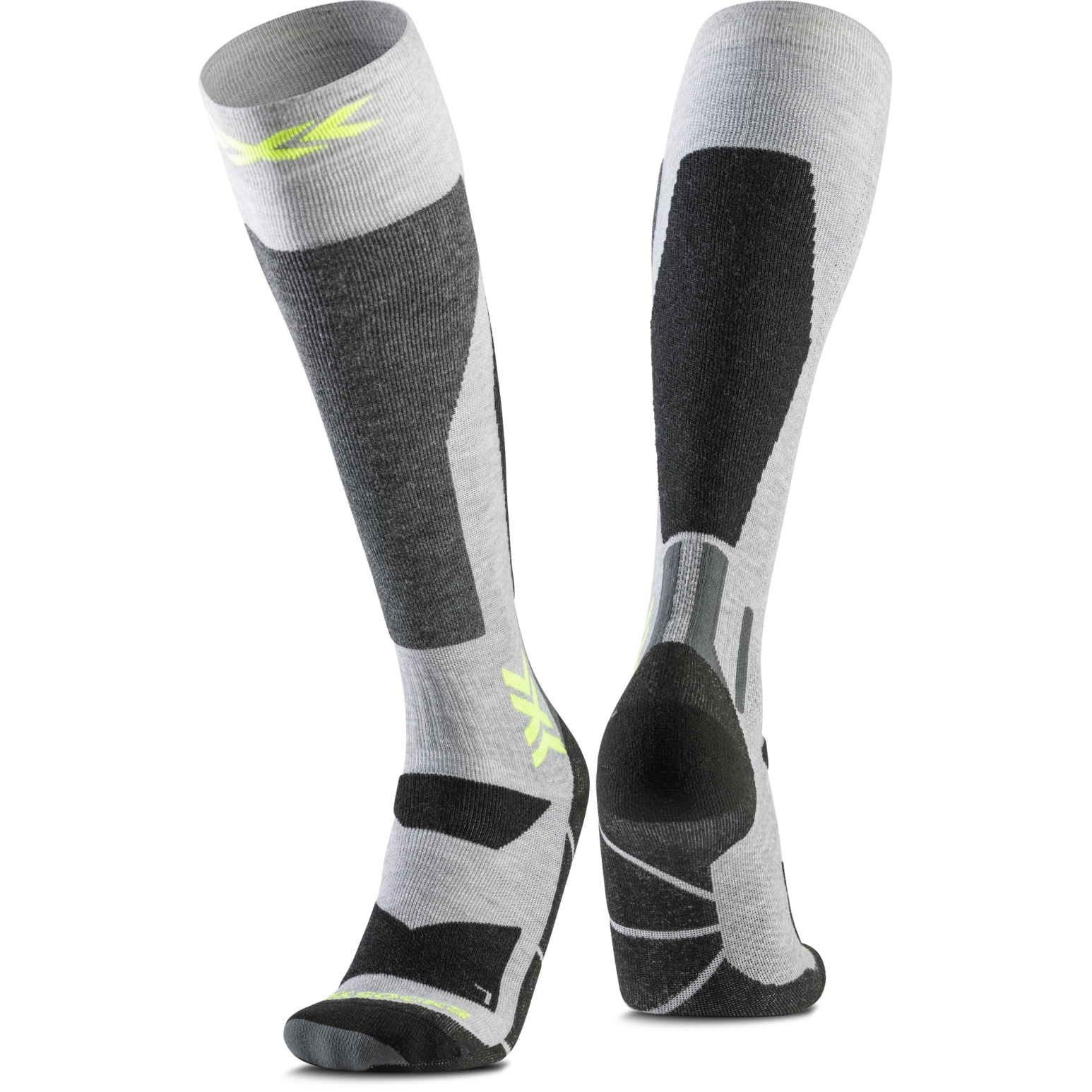 Image de X-Socks Chaussettes - Snowboard Discover OTC - rhino grey/canary