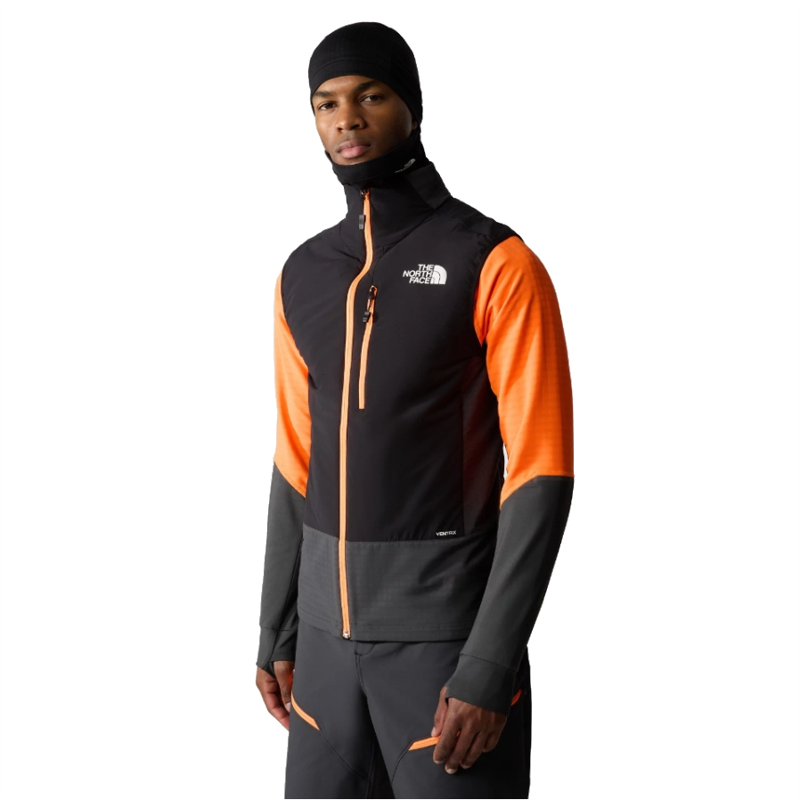 Picture of The North Face Dawn Turn Hybrid Ventrix™ Vest Men - Asphalt Grey/TNF Black/Shocking Orange