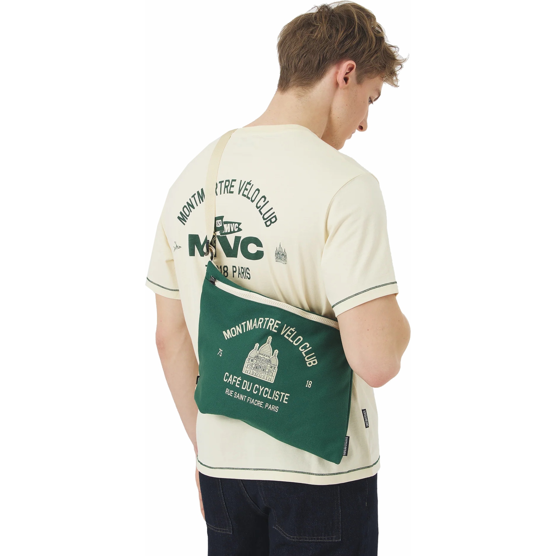 Café du Cycliste x Montmartre Vélo Club Paris Musette - dark green