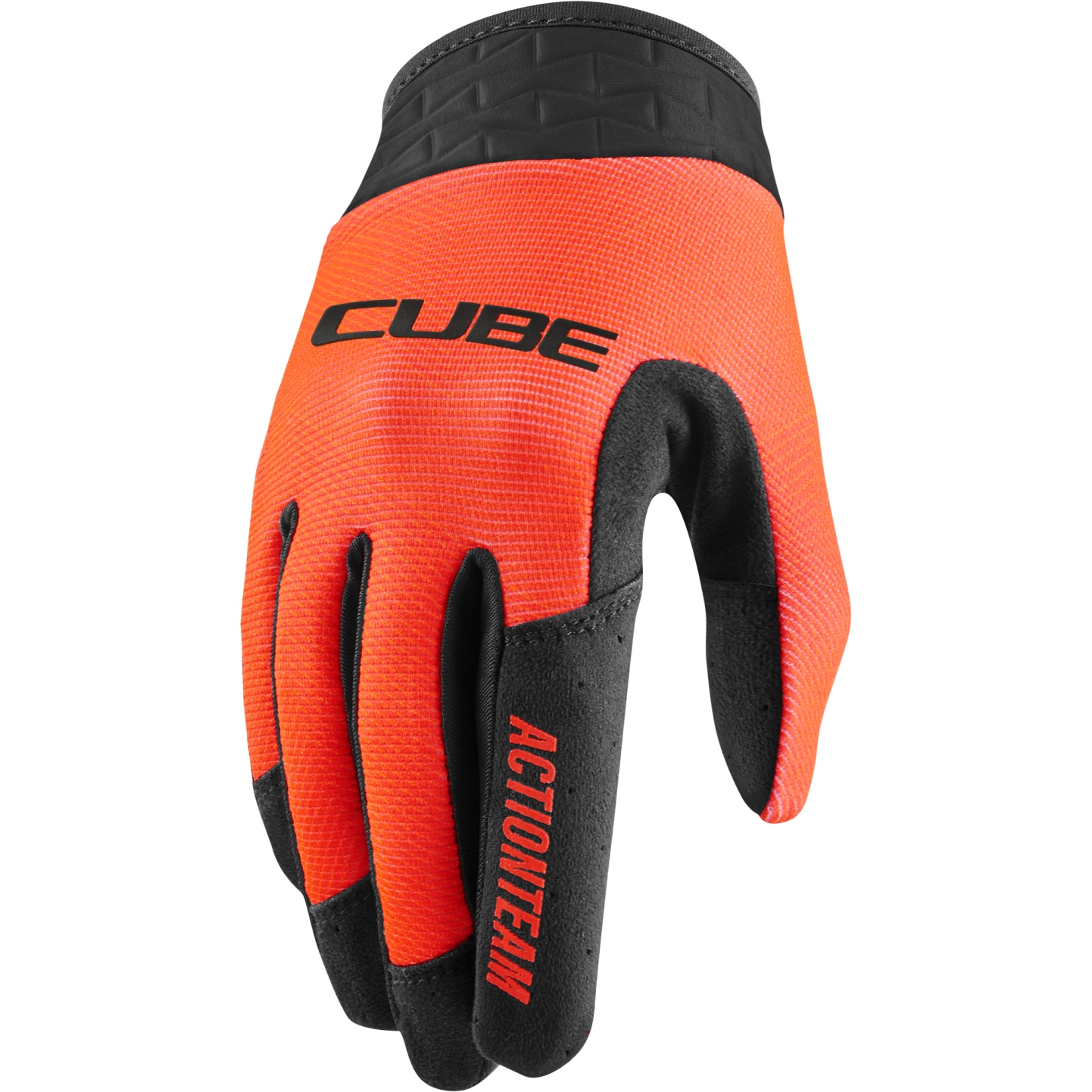 Picture of CUBE Performance X Actionteam Long Finger Gloves Junior - black&#039;n&#039;orange