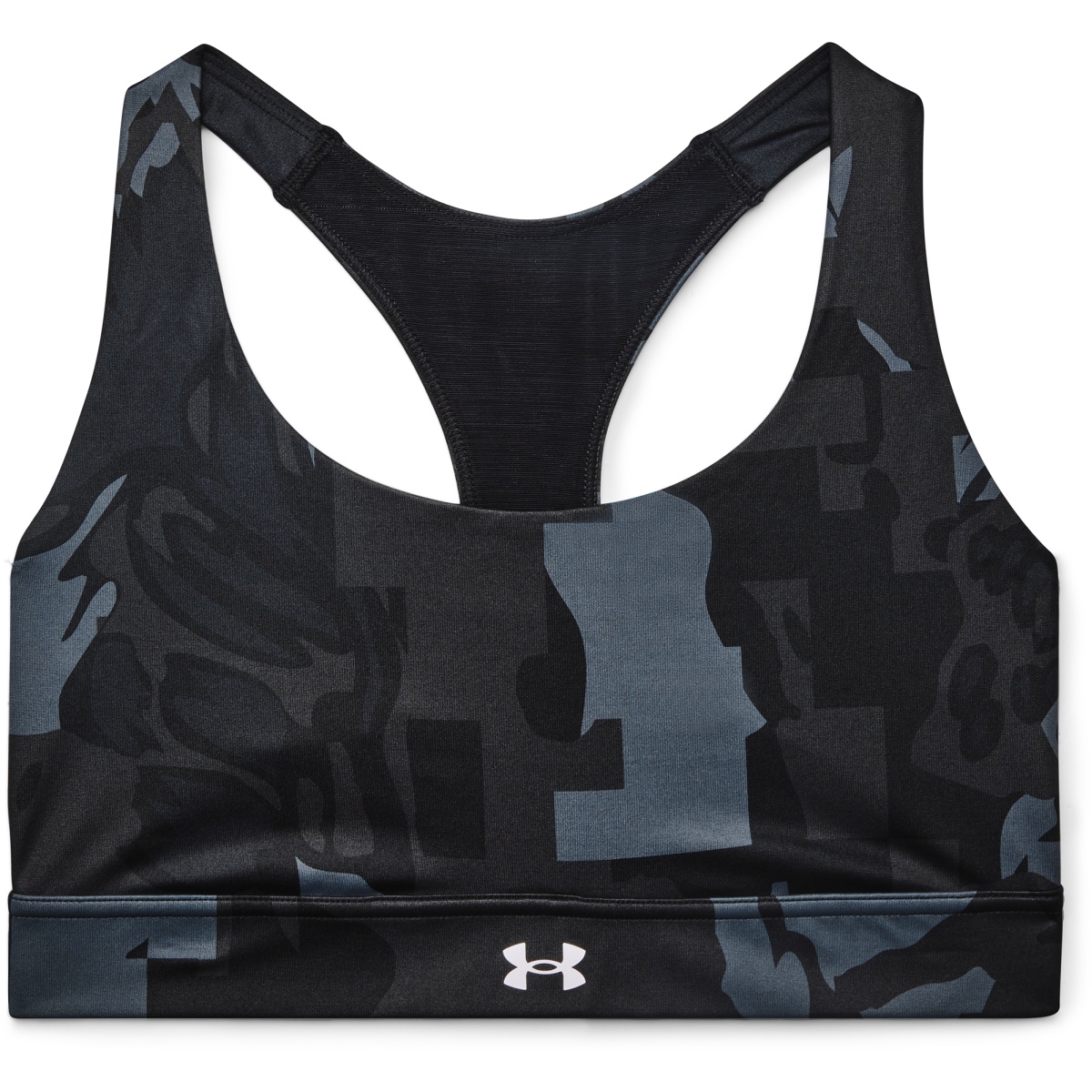 Picture of Under Armour Women&#039;s UA Iso-Chill Mid Team Sports Bra - Black/Black/Black