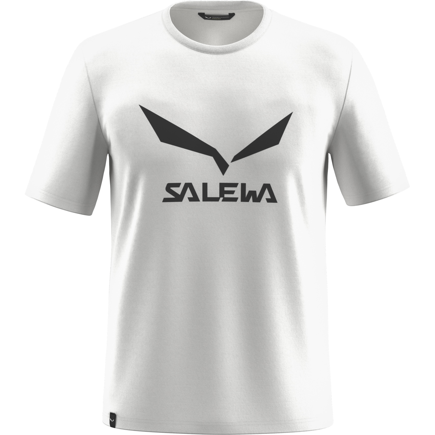 Мужская сухая футболка Salewa Solidlogo - белый 0010