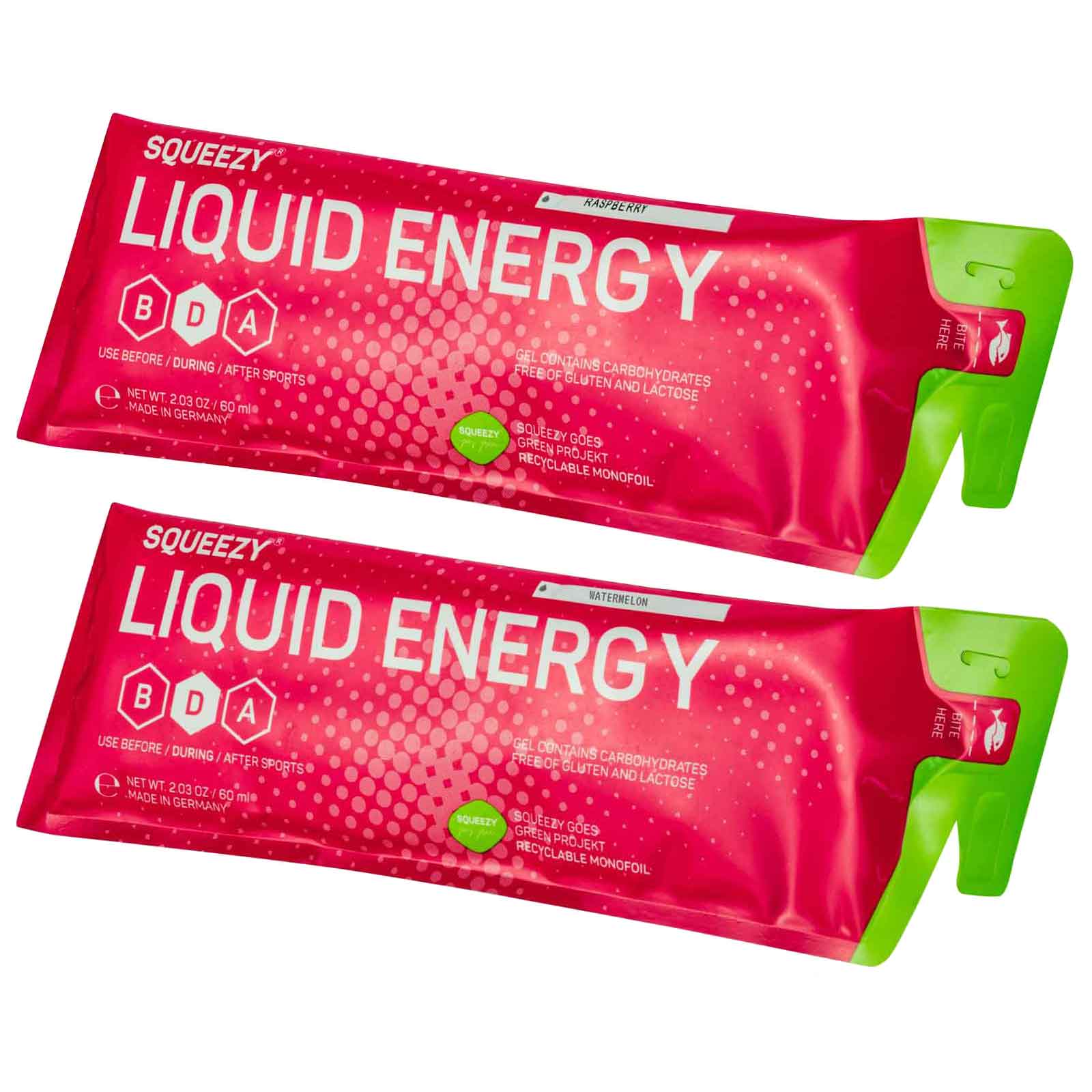 Produktbild von Squeezy Liquid Energy - Kohlenhydrat-Gel - 60ml
