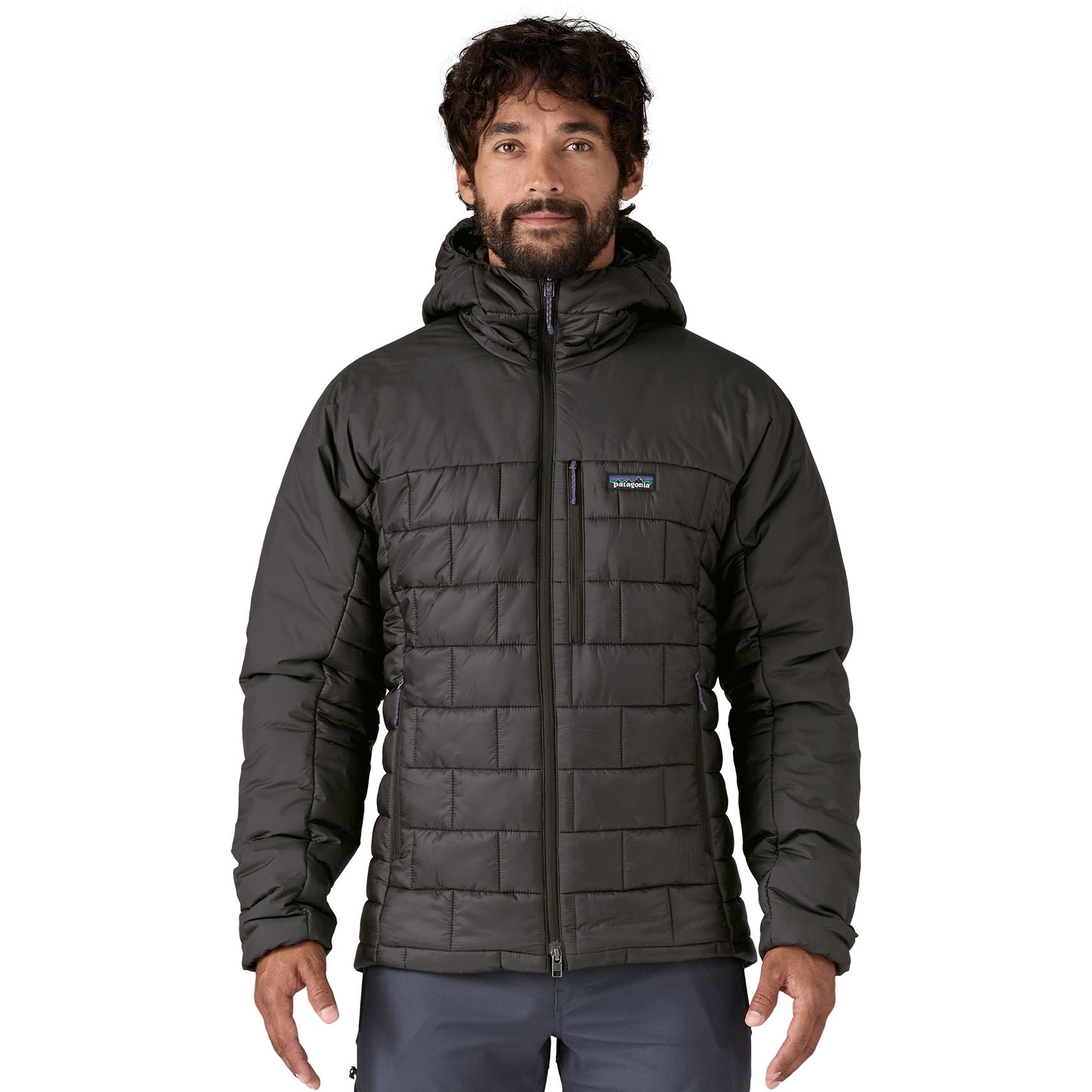 Patagonia Hi-Loft Nano Puff Hoody Men - Black | BIKE24
