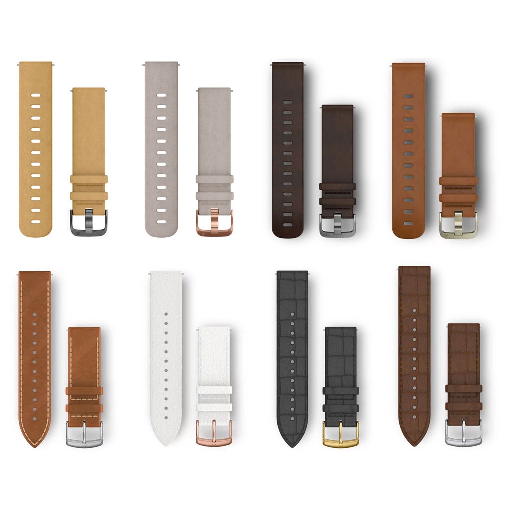 Produktbild von Garmin Schnellwechsel-Armband 20mm - Leder