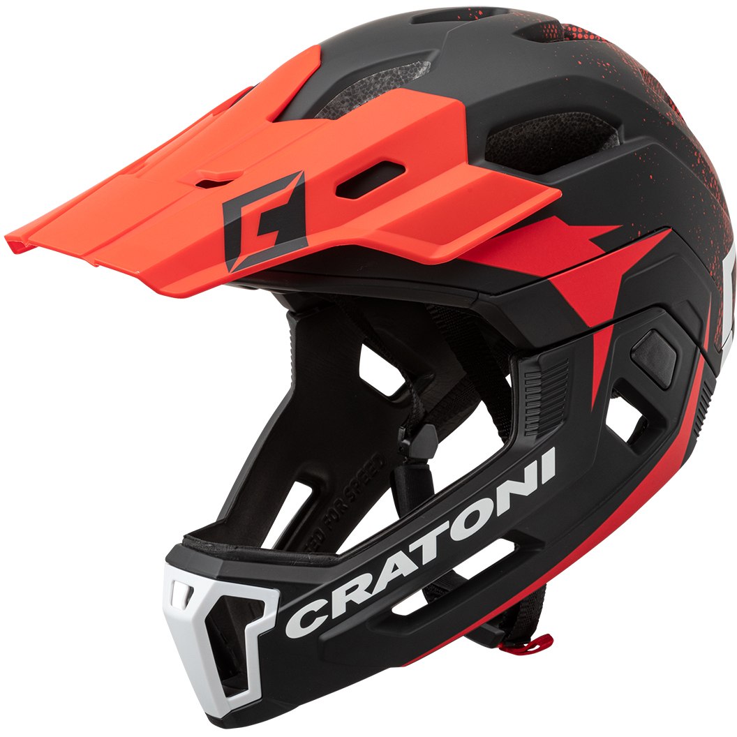 Produktbild von CRATONI C-Maniac 2.0 MX Fullface Helm - black-red matt