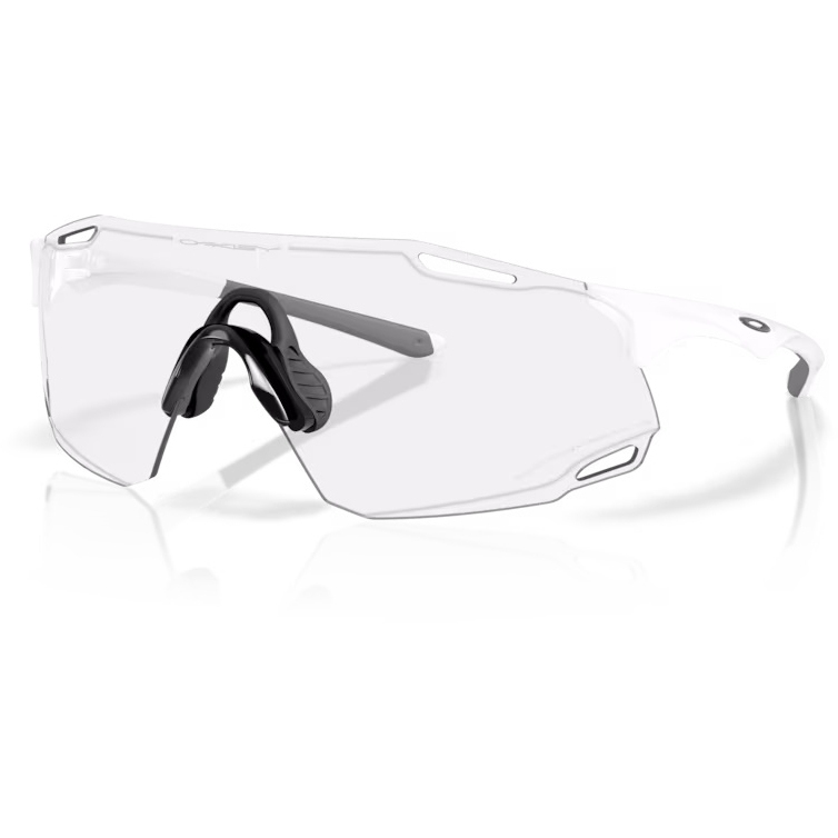 Produktbild von Oakley Cybr Dyno Brille - Matte White/Clear - Black Iridium Photochromic - OO9513D-0139