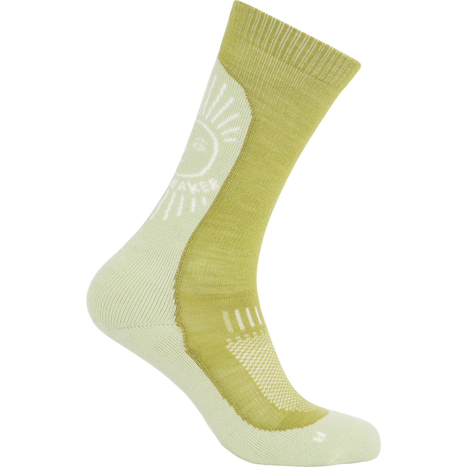 Image de Icebreaker Chaussettes Homme - Merino Hike+ Light Crew IB Solar - Olive/Ashen/Snow